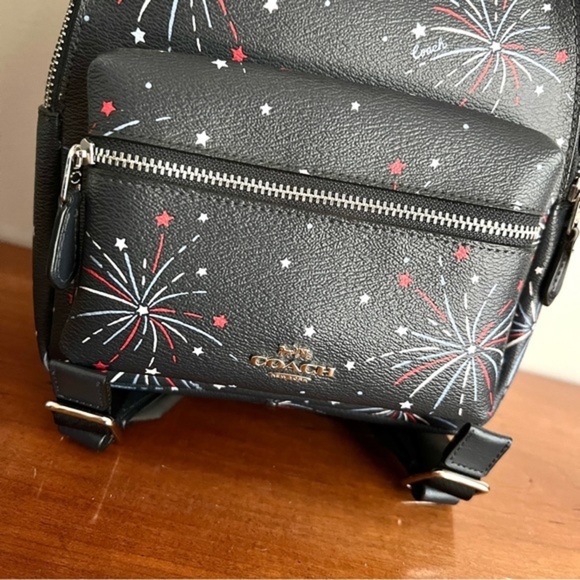 Coach RARE Charlie Firework Americana Print Mini Backpack - Picture 7 of 10